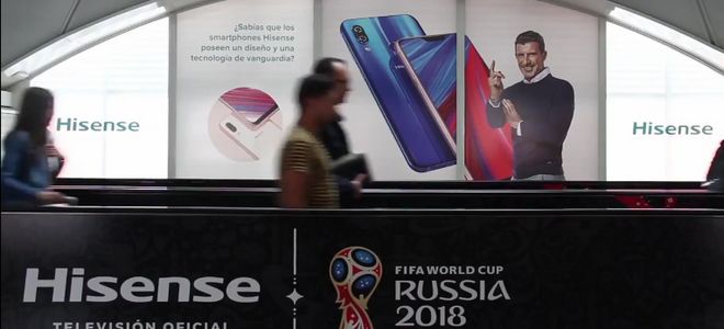 Hisense, la marca de televisores LCD en China, luce una campaña apoyada en Exterior Plus