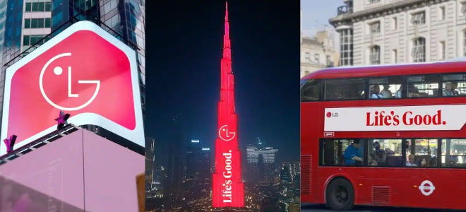 LG despliega su nueva imagen en Dubai, Nueva York y más